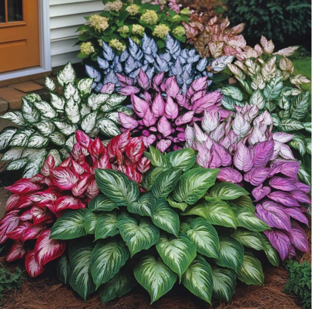 Bulborium Hosta Elegans seeds pack ideal for shade gardens and easy year-round greenery