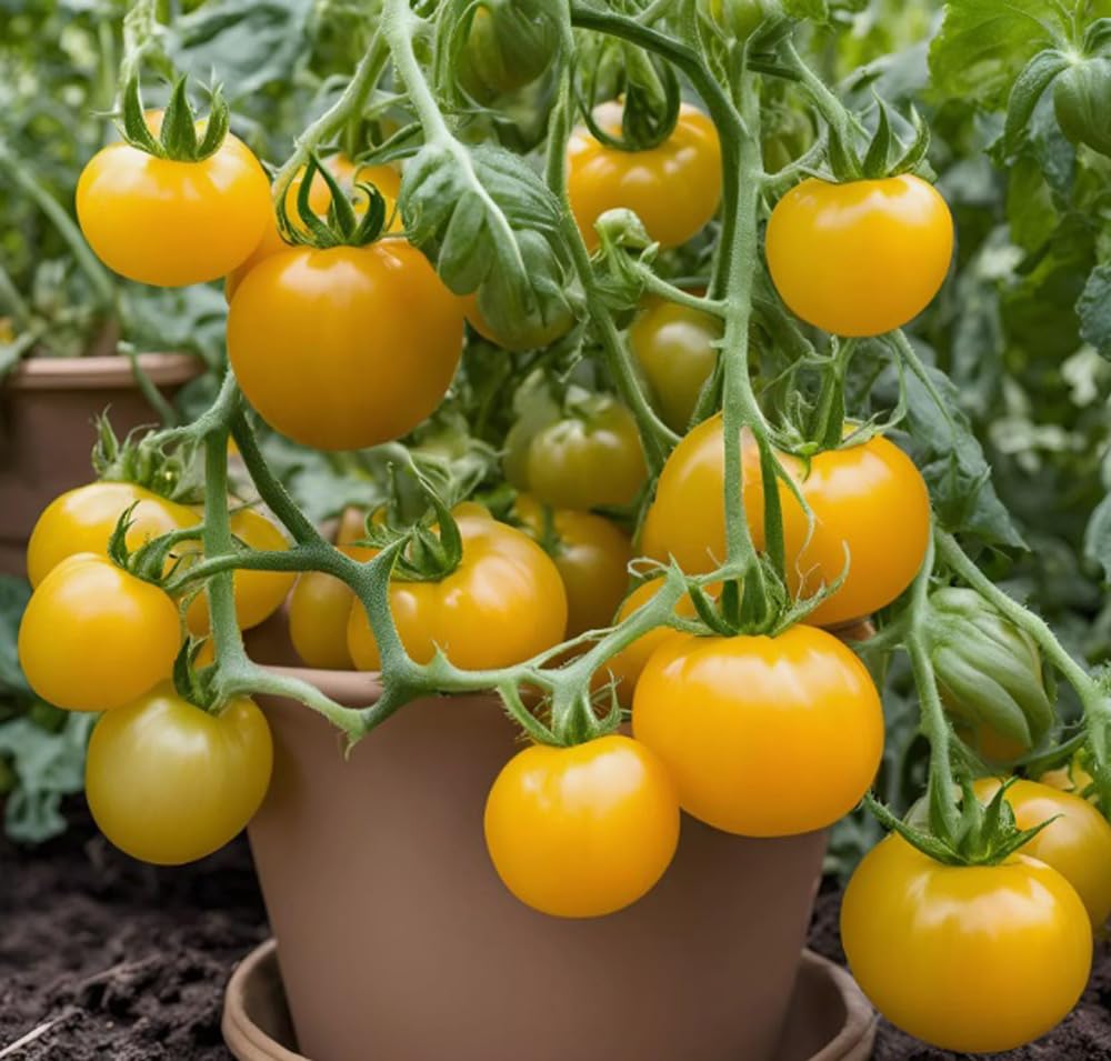 Bulborium Sungold tomato seeds pack, ready for sowing, for high-yield golden cherry tomatoes.