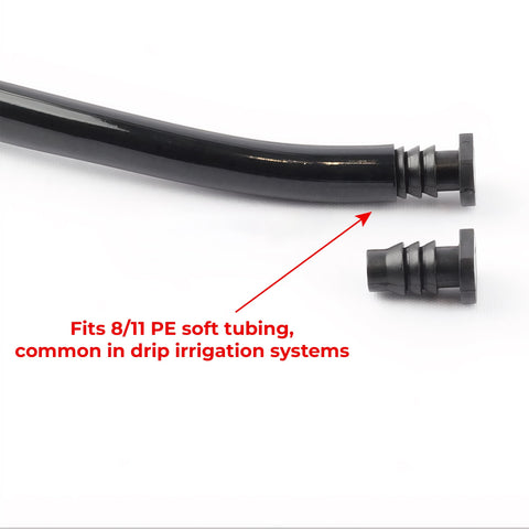 BuleVina barb connector 8-11mm seals inline tubing with three-barb design.
