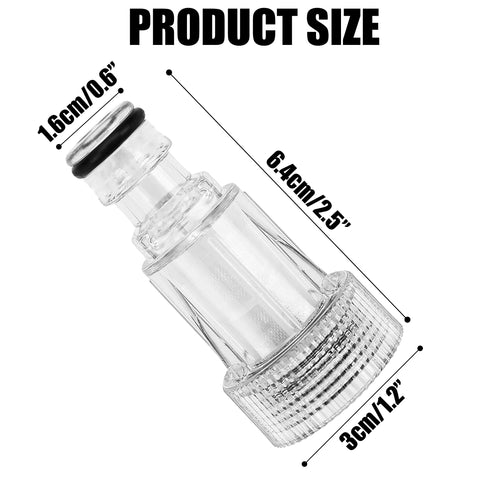 BuleVina clear inlet filter closeup highlights its transparent body and seals.