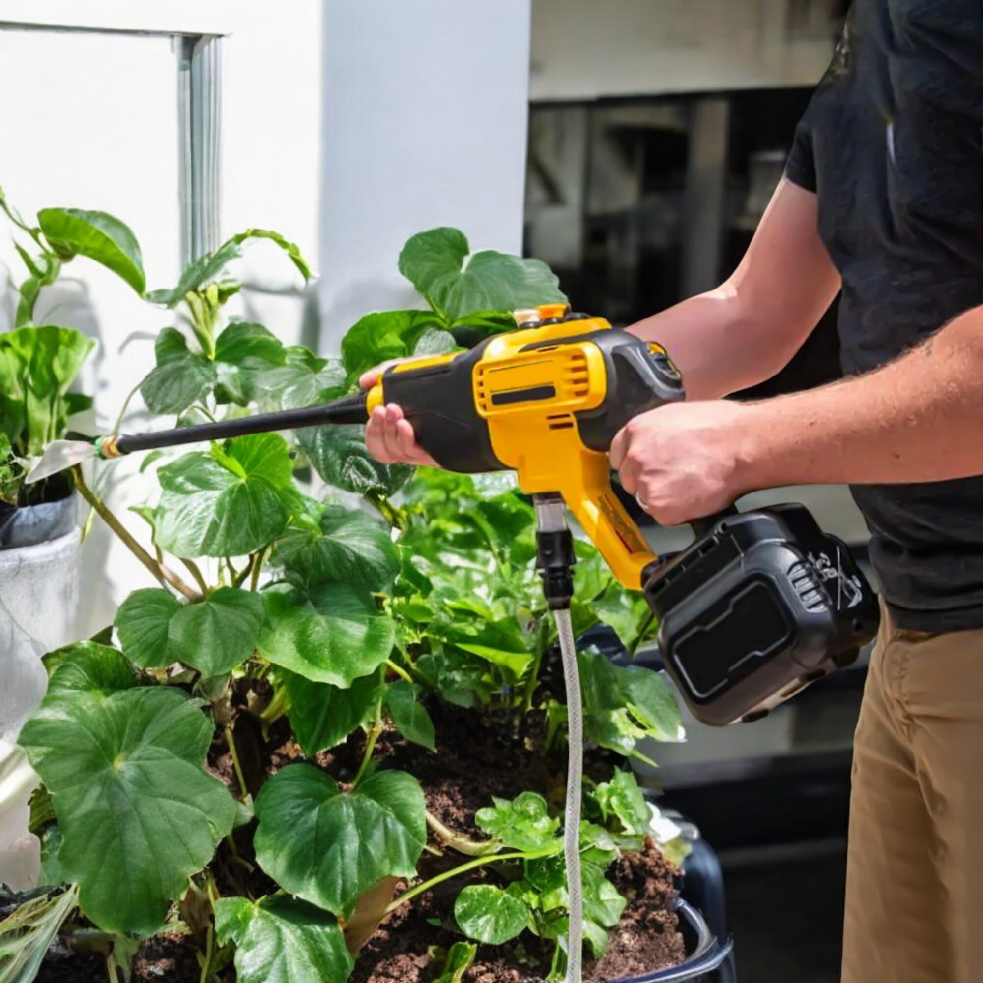 BuleVina DCPW550 compatibility image shows easy integration with the DEWALT unit.