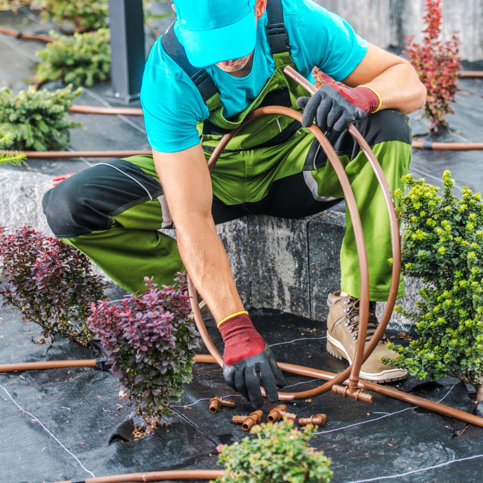 BuleVina end cap for 8/11mm tubing in gardens.