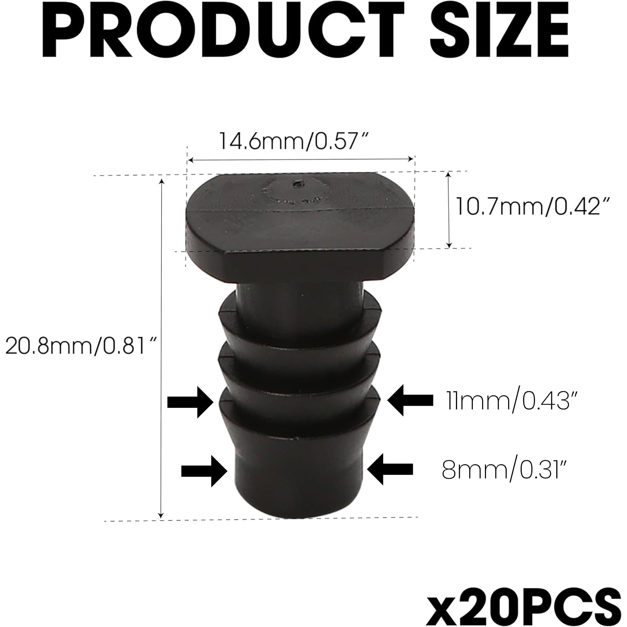 BuleVina irrigation tube end cap for tight, leak-free joints.