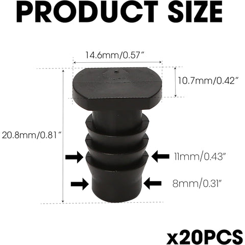 BuleVina irrigation tube end cap for tight, leak-free joints.