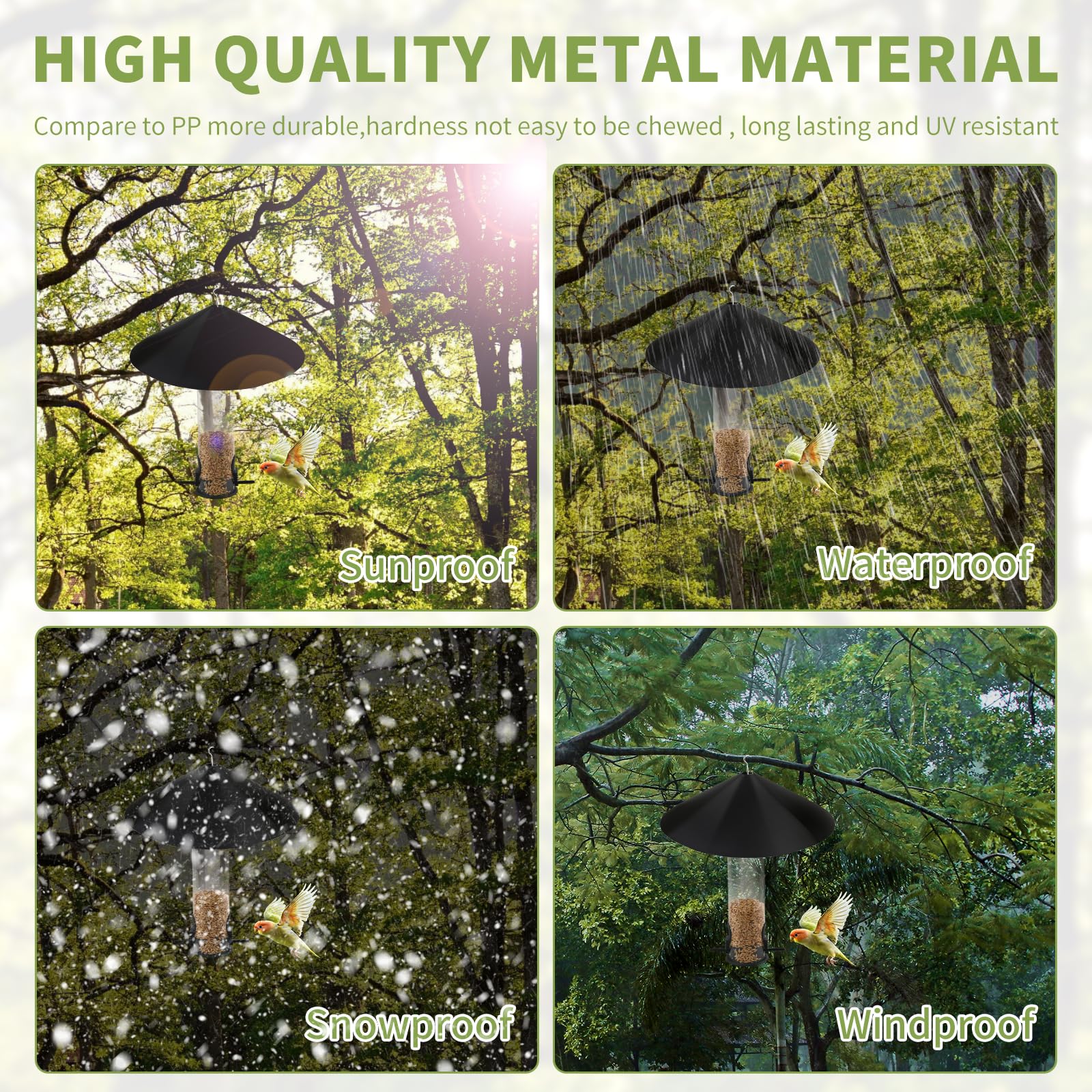 BULFULL outdoor weather-resistant baffle, durable protection against rain and wind