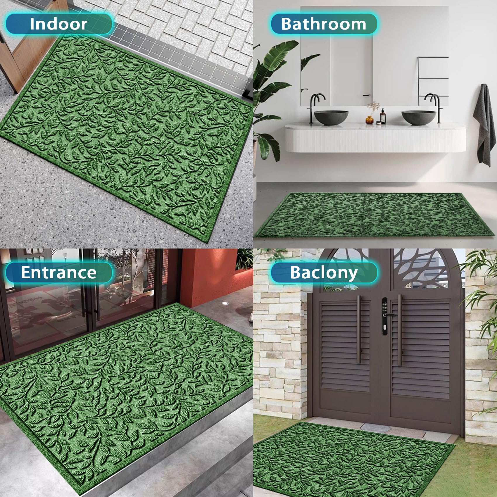 Bulijojo all-weather doormat ready for rain and snow protection