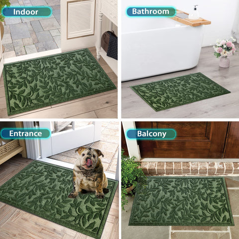 Bulijojo all-weather entrance doormat stands up to rain and snow.