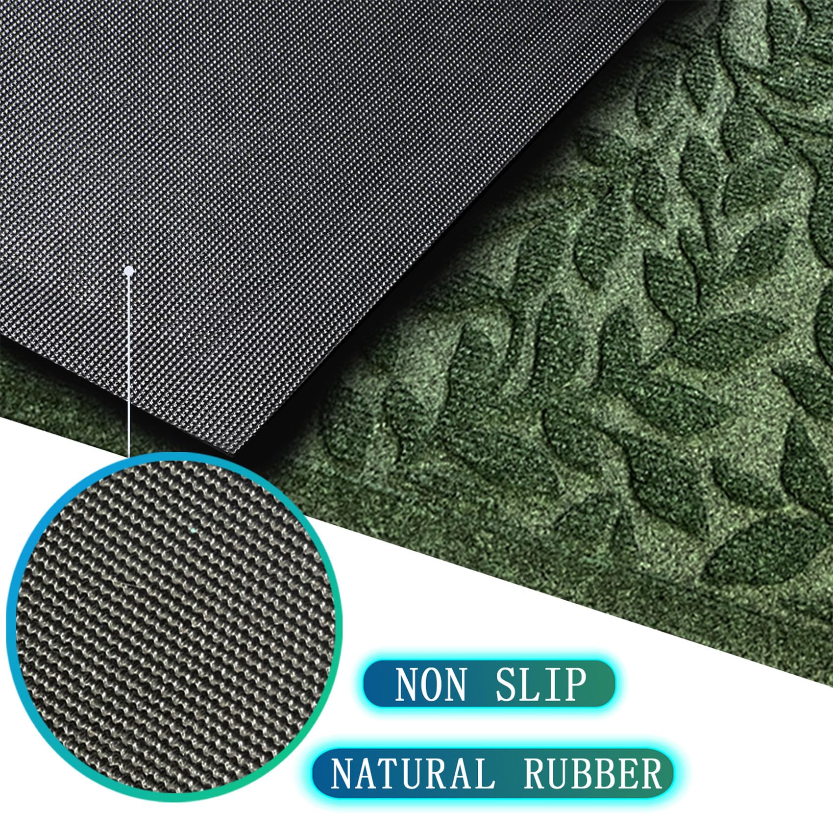 Bulijojo durable-backing entrance mat provides secure footing on entryways.