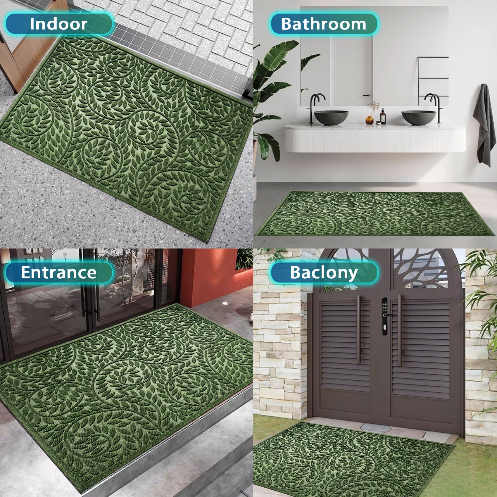 Bulijojo exterior-grade mat for front, back doors or porches.