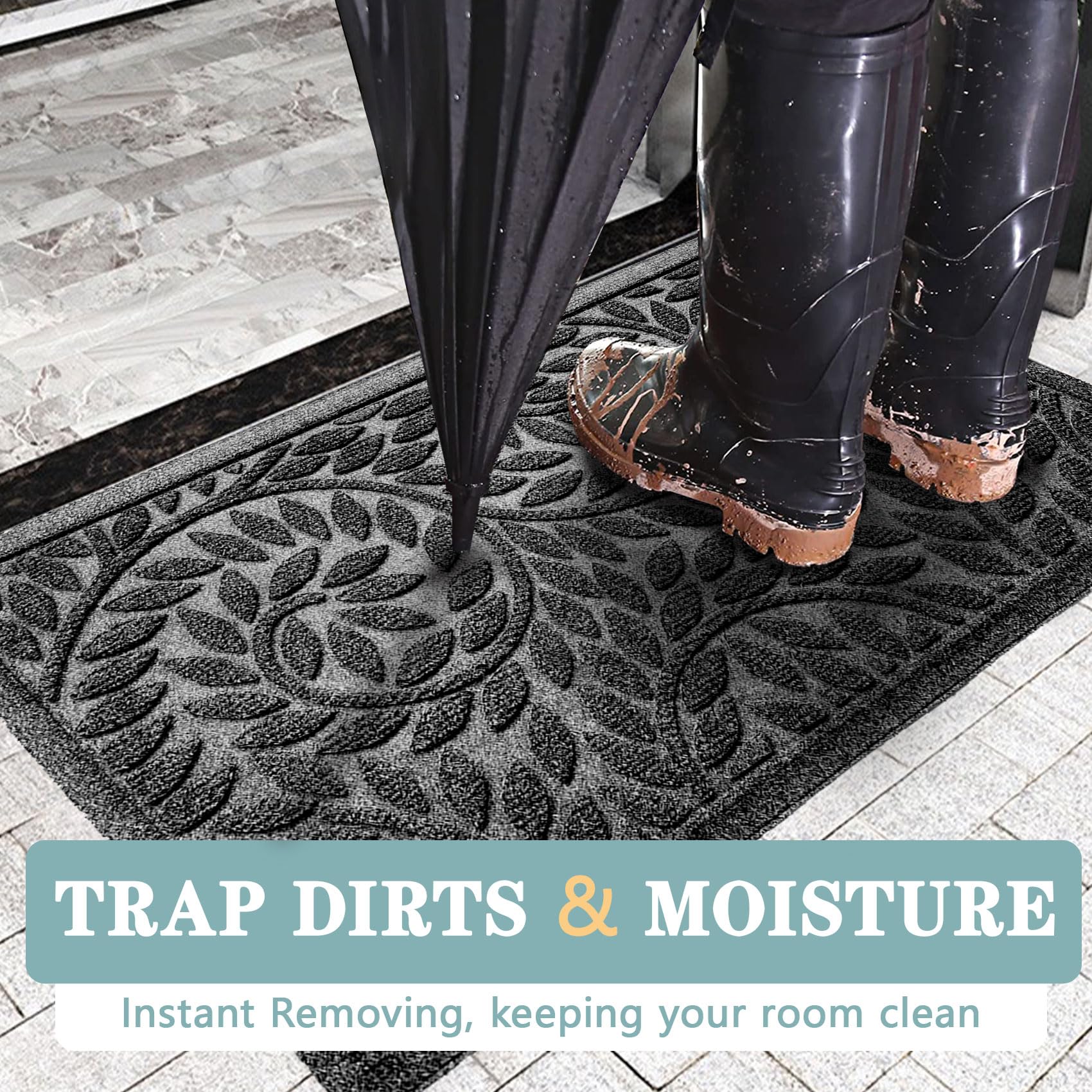 Easy-clean feature allows quick vacuum, sweep, or hose rinse.