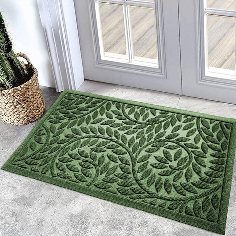 Bulijojo front door mat entrance green for busy entryways, durable protection.