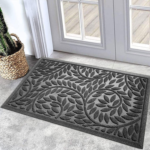 Bulijojo front door mat with natural rubber backing for durable, non-slip footing.