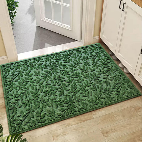 Bulijojo front entrance doormat with durable rubber backing and strong grip