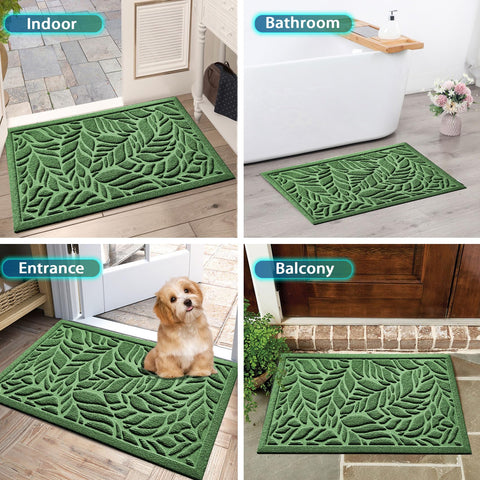 Bulijojo low-profile mat fits under doors while managing dirt and moisture.