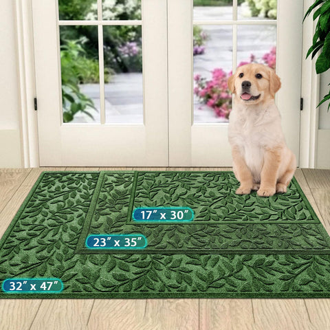 Bulijojo non-slip rubber backing entry mat for safer, stable placement on floors.