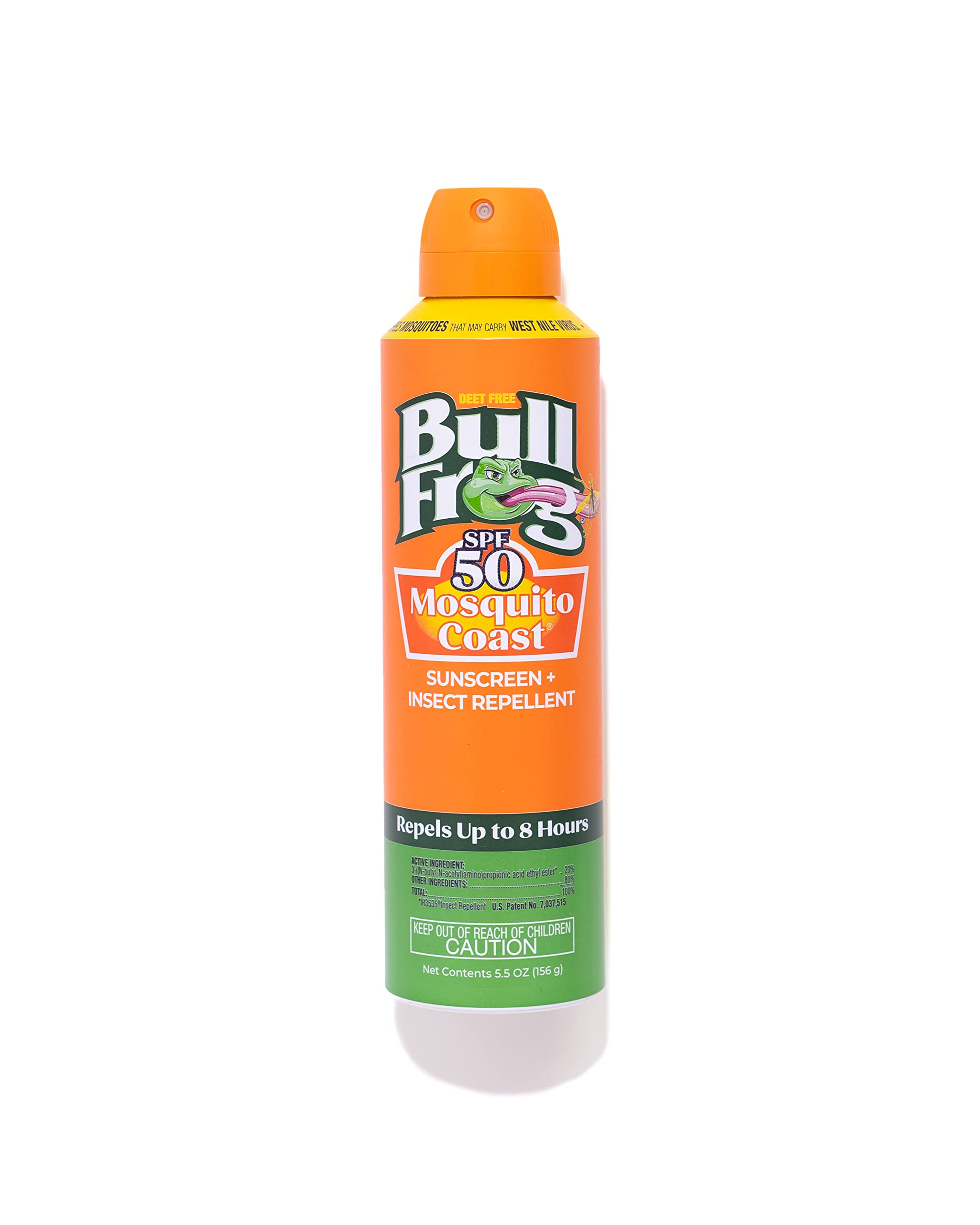 Bullfrog Mosquito Coast bottle pour enables one-handed outdoor application.