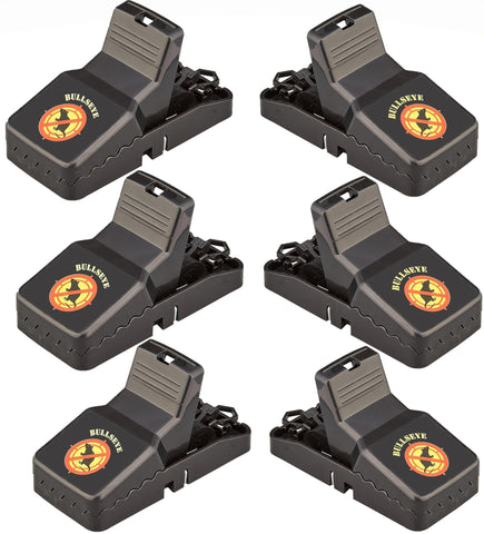 Bullseye rat traps with teeth ready for indoor or outdoor use for quick control.