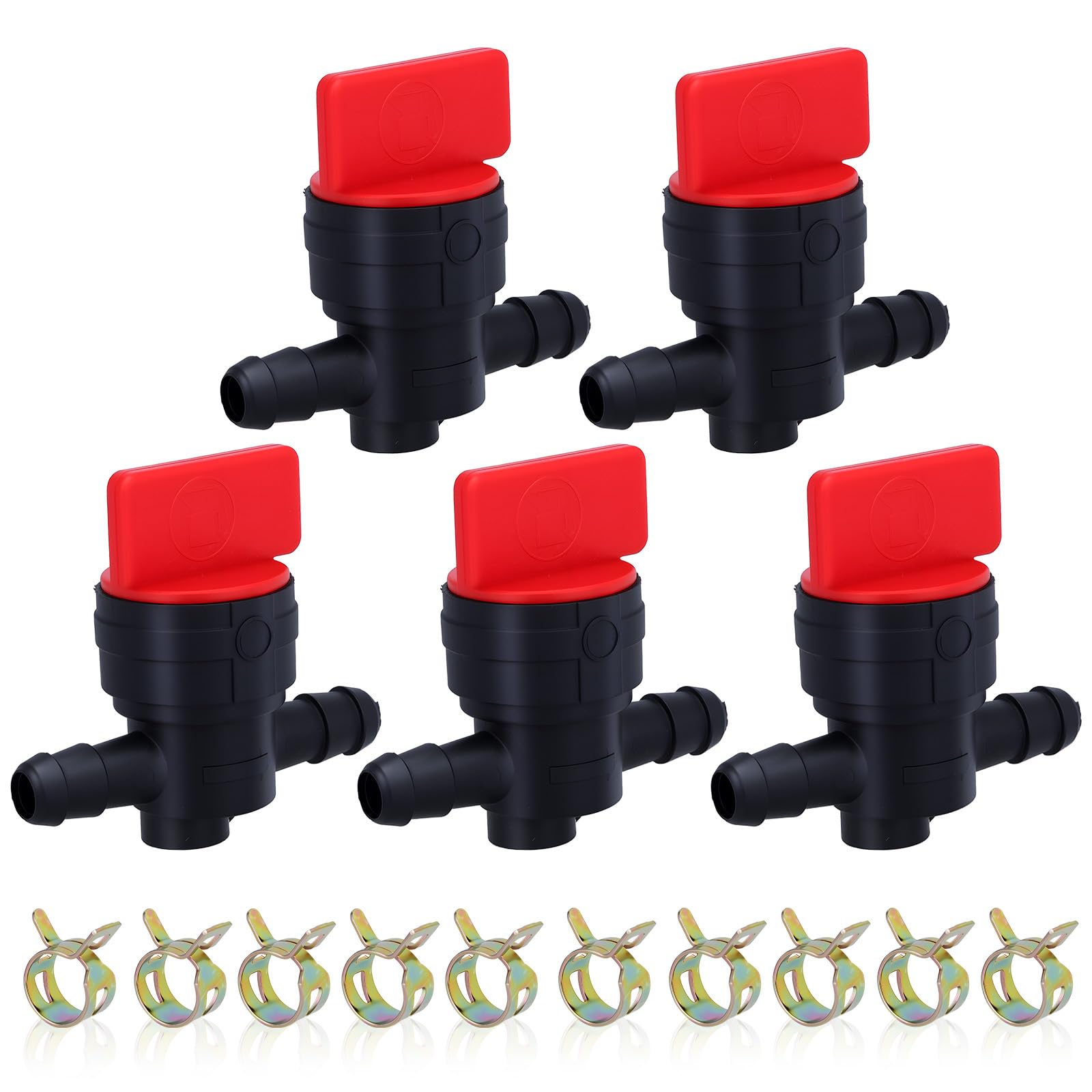 Bullwall 1/4 inch fuel shut off valve close-up for precise fuel control