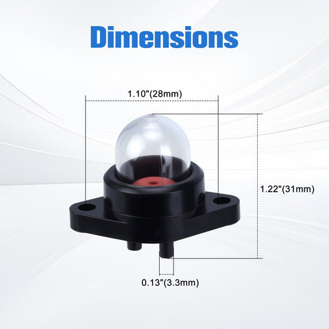 Bullwall 530047213 primer bulb compatible with Poulan models in focus.