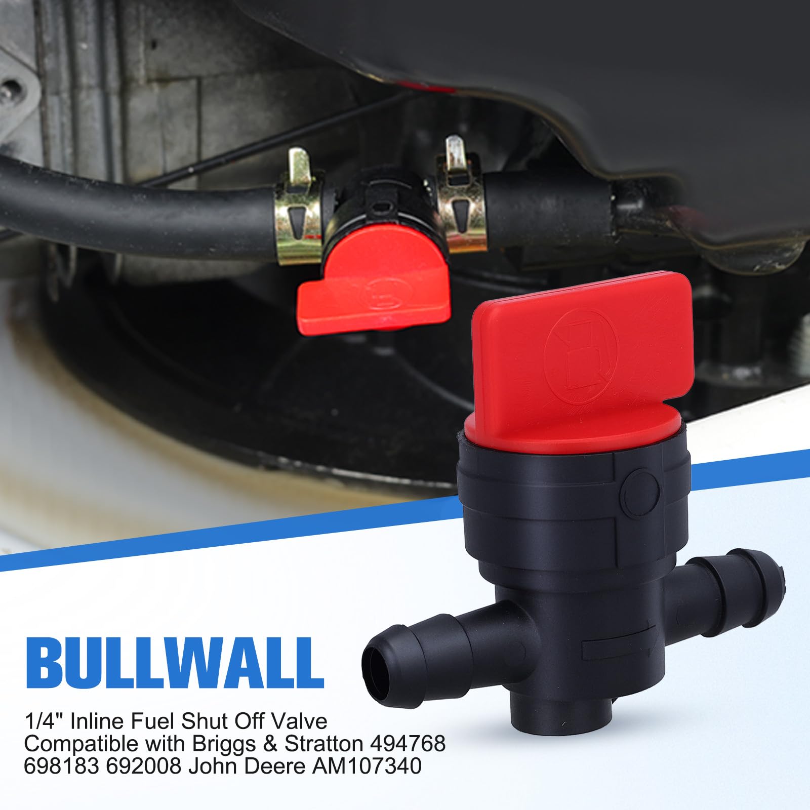 Bullwall valve with included clamps for leak-free installation