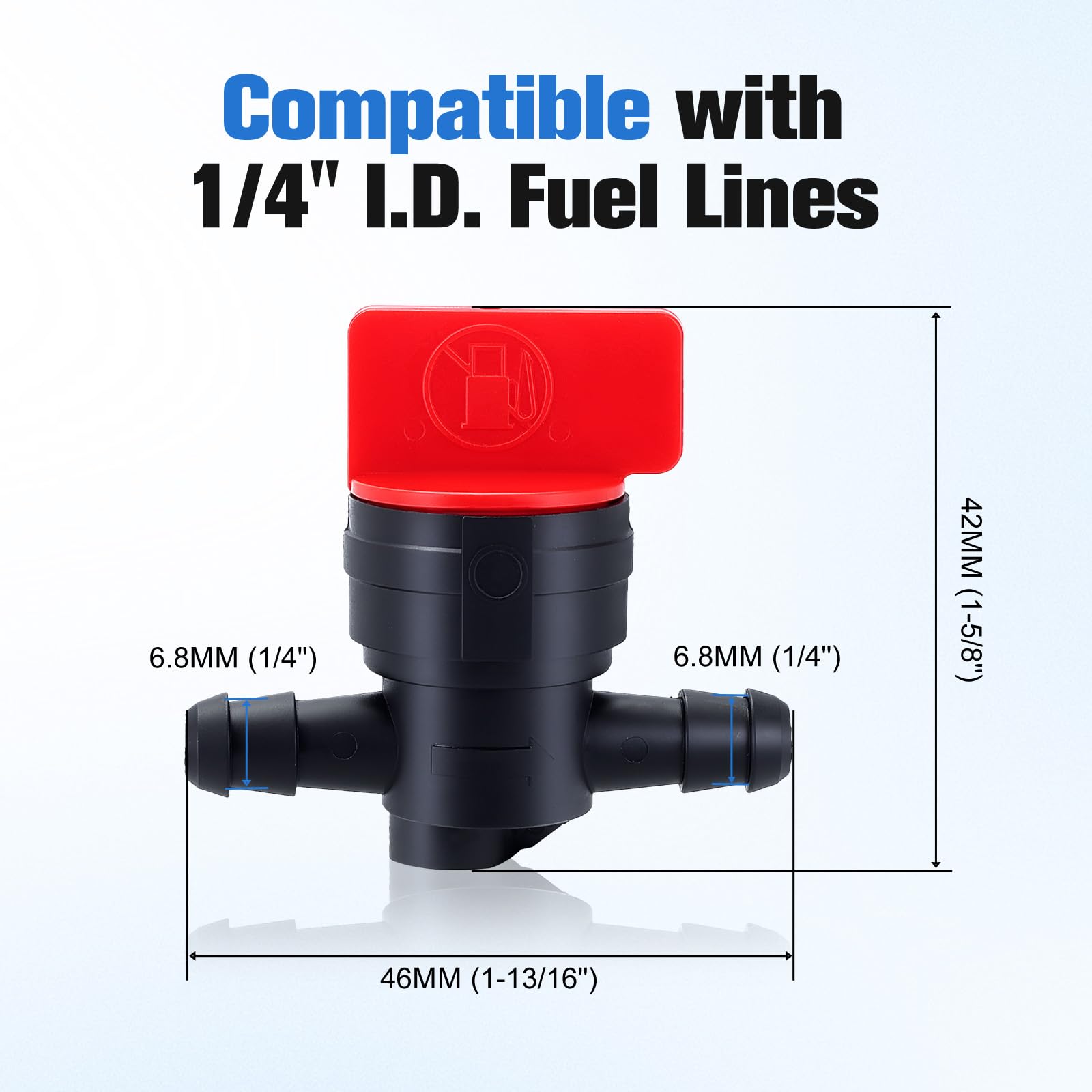 Bullwall Kohler-compatible fuel valve for easy replacement