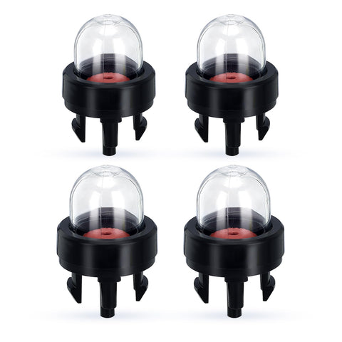 Bullwall four-pack primer bulbs, front view, ready for quick priming.