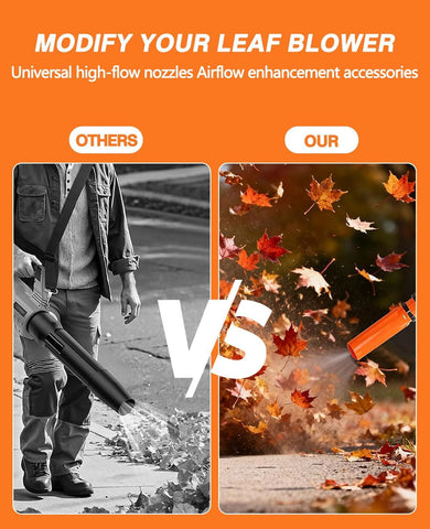 Bumilily all-weather leaf blower booster withstands rain and snow.