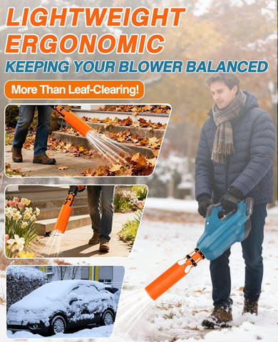Bumilily venturi-style leaf blower attachment for quicker debris removal.