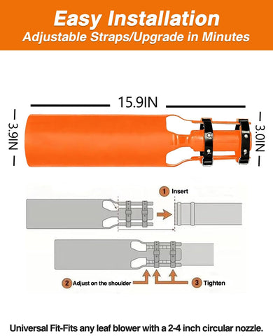 Two-color Bumilily booster in action offers versatile outdoor cleanup options.