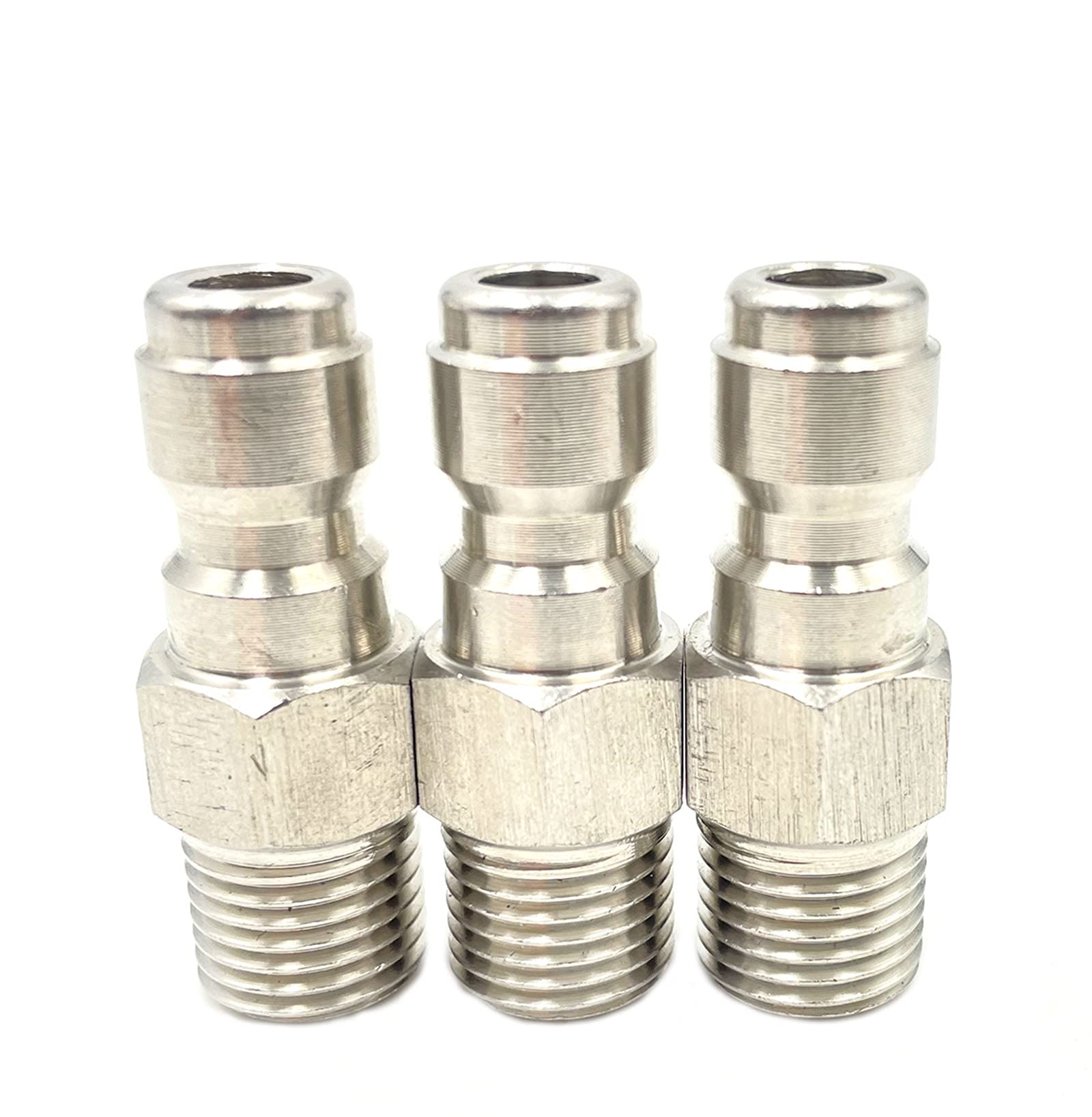 Bumugufu quick-connect plug for quarter-inch NPT provides secure high-pressure connections up to 5000 PSI.