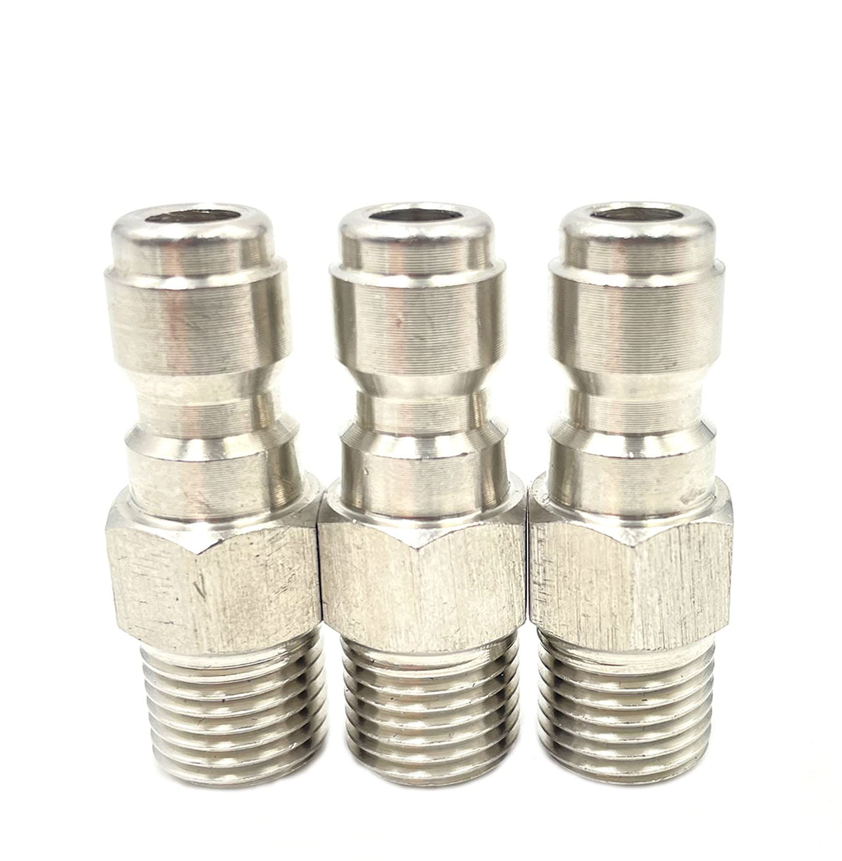 Bumugufu quick-connect plug for quarter-inch NPT provides secure high-pressure connections up to 5000 PSI.