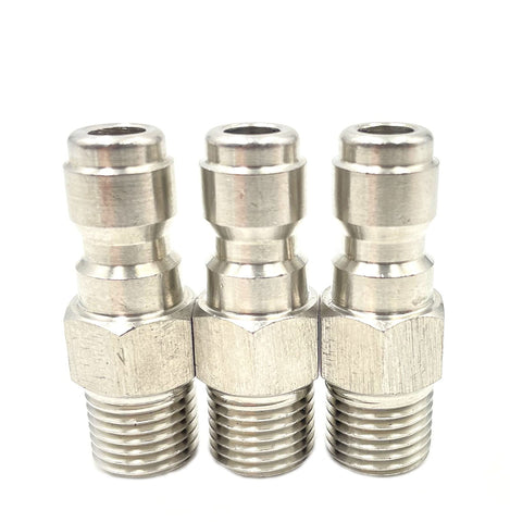 Bumugufu quick-connect plug for quarter-inch NPT provides secure high-pressure connections up to 5000 PSI.