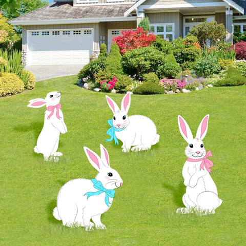 Durable corrugated plastic withstands wind and rain for outdoor Easter