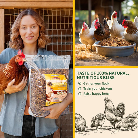 BUNTIE WORMS serve as a versatile treat for ducks and wild birds.