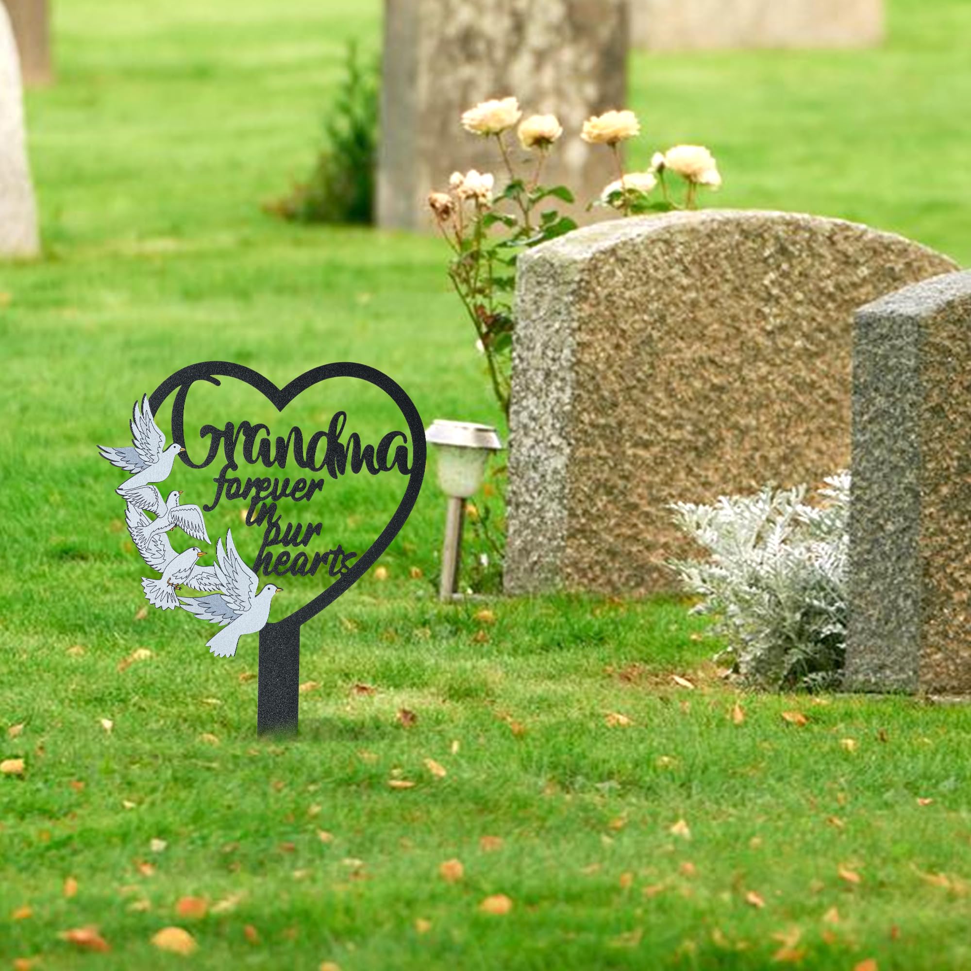 BUoonyer cemetery sign stake suitable for gardens and pathways.