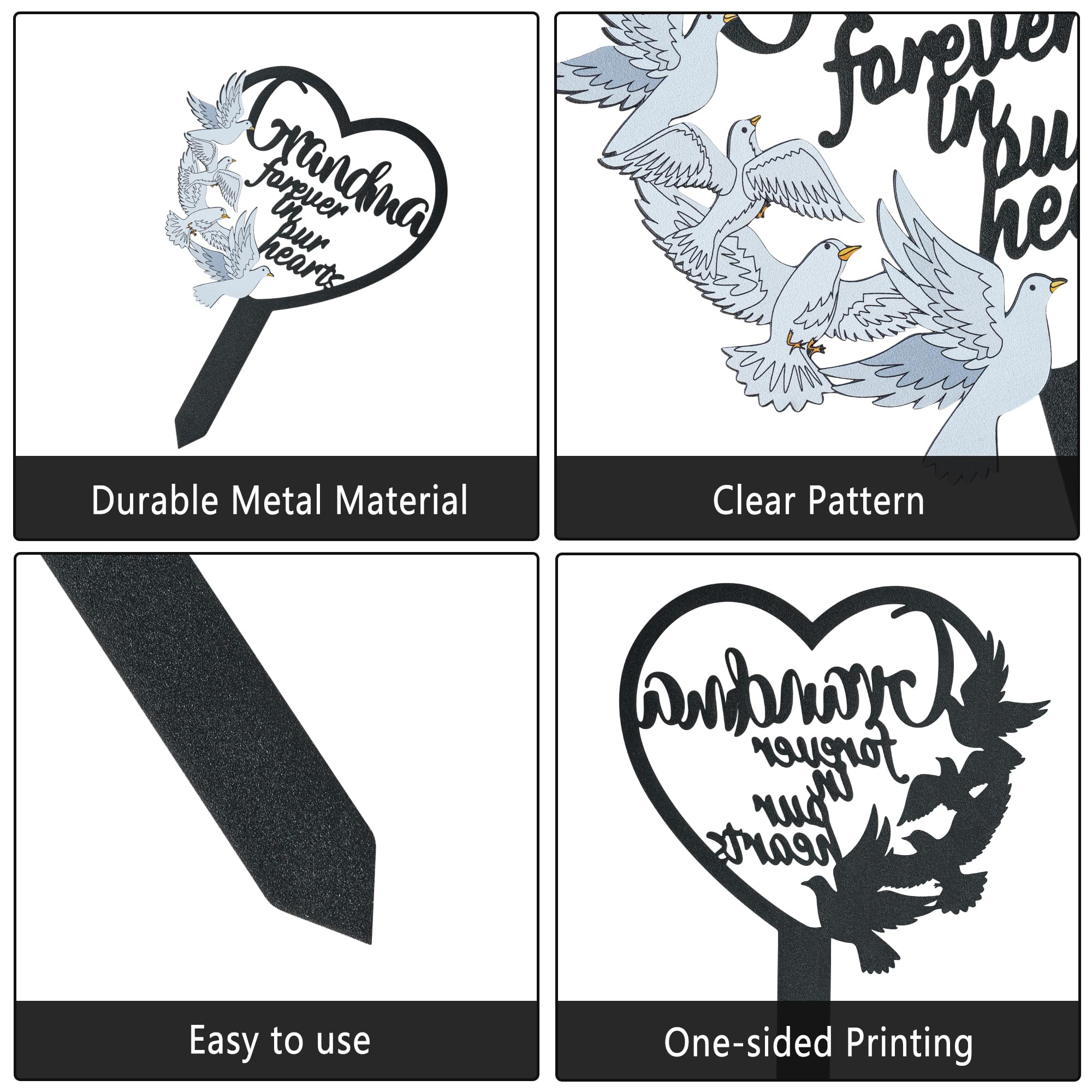 BUoonyer metal grave marker designed for weather-resistant graveyard display.