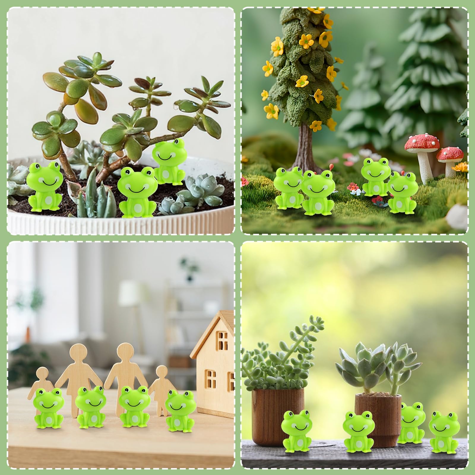 BuQiuRen tiny frogs for slime and landscape arts spark creative play.