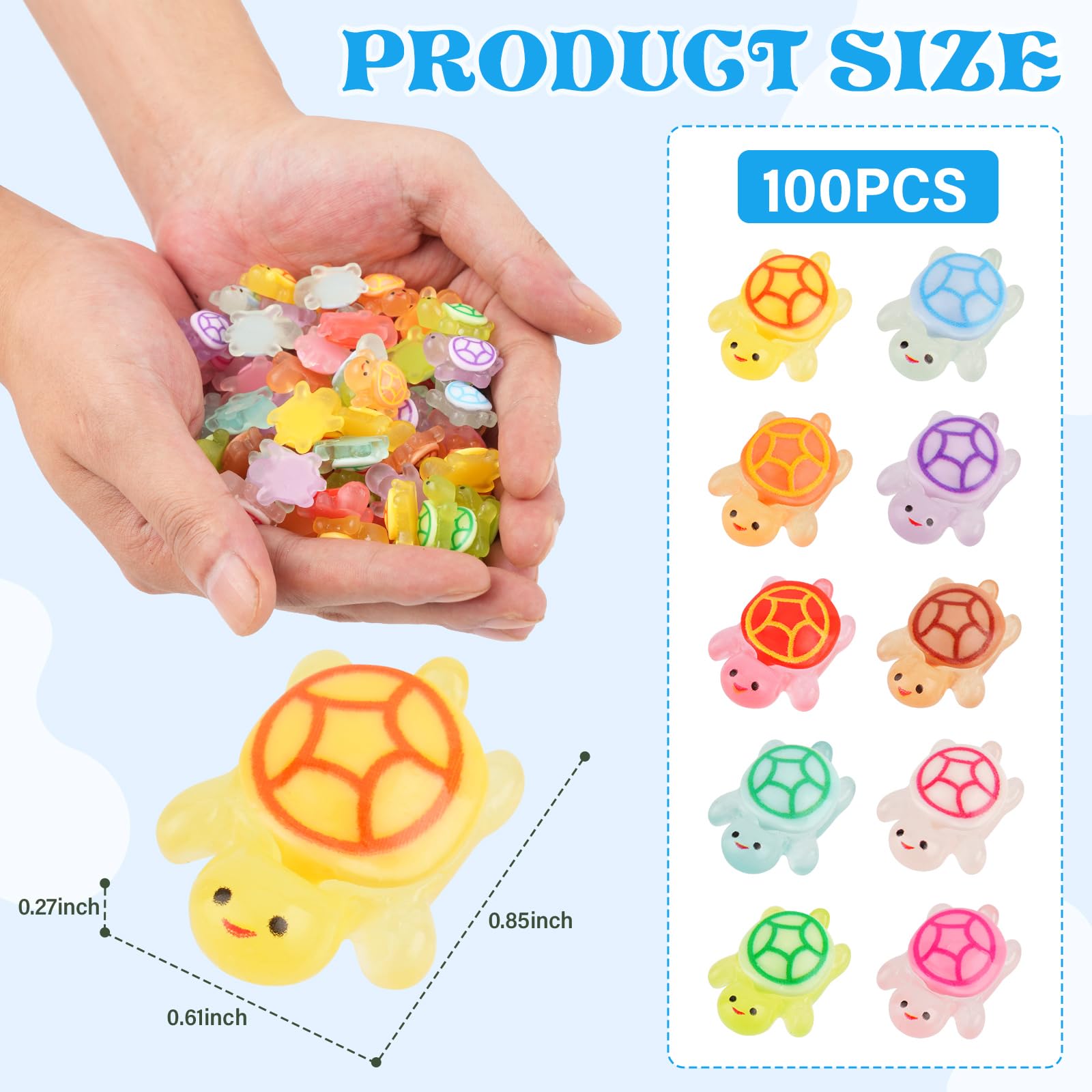 BuQiuRen tiny resin turtle for dollhouses and hidden play