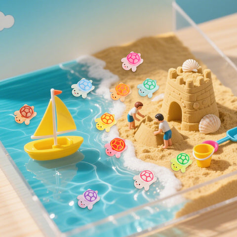 BuQiuRen shimmering mini turtles enhance micro landscaping at home