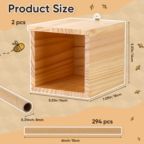 Burbell 6-inch Mason Bee Tubes — kraft nesting tubes foster bee occupancy and safe brood