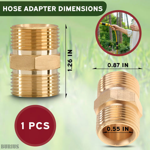 BURIUS brass quick-connect design demonstrated for easy secure installation during home maintenance.