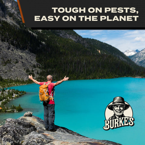 Burke’s Bug Repellent Spray travel size pack demonstrates portable outdoor protection.
