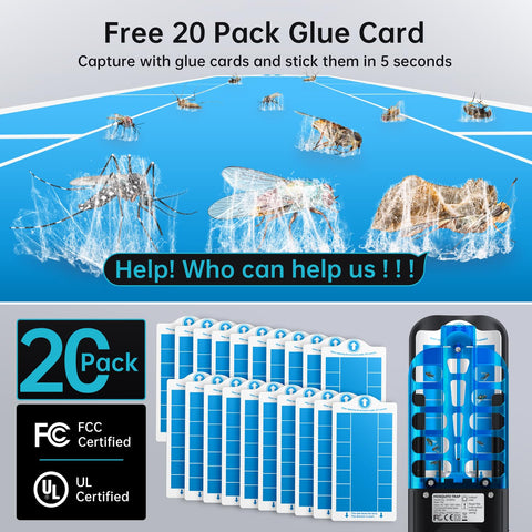 BURLAN glue boards refill pack for continuous insect protection