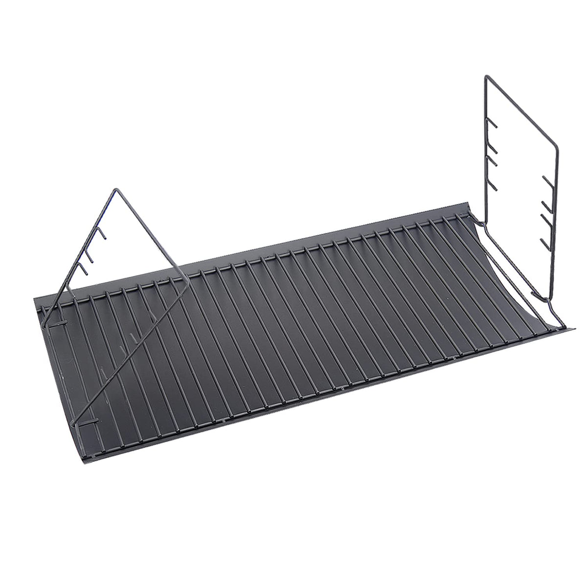Burly Grill 27-inch ash pan fits Char-Griller grills for easier cleanup.