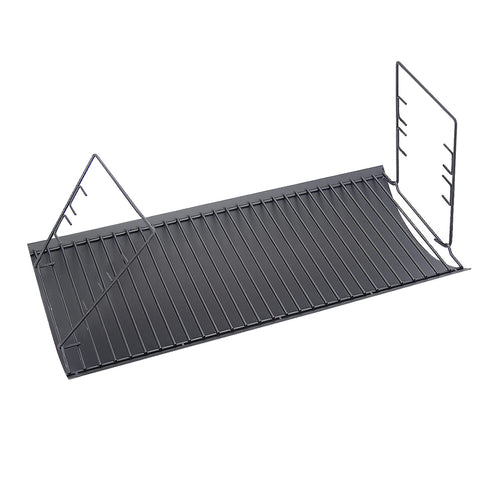 Burly Grill 27-inch ash pan fits Char-Griller grills for easier cleanup.