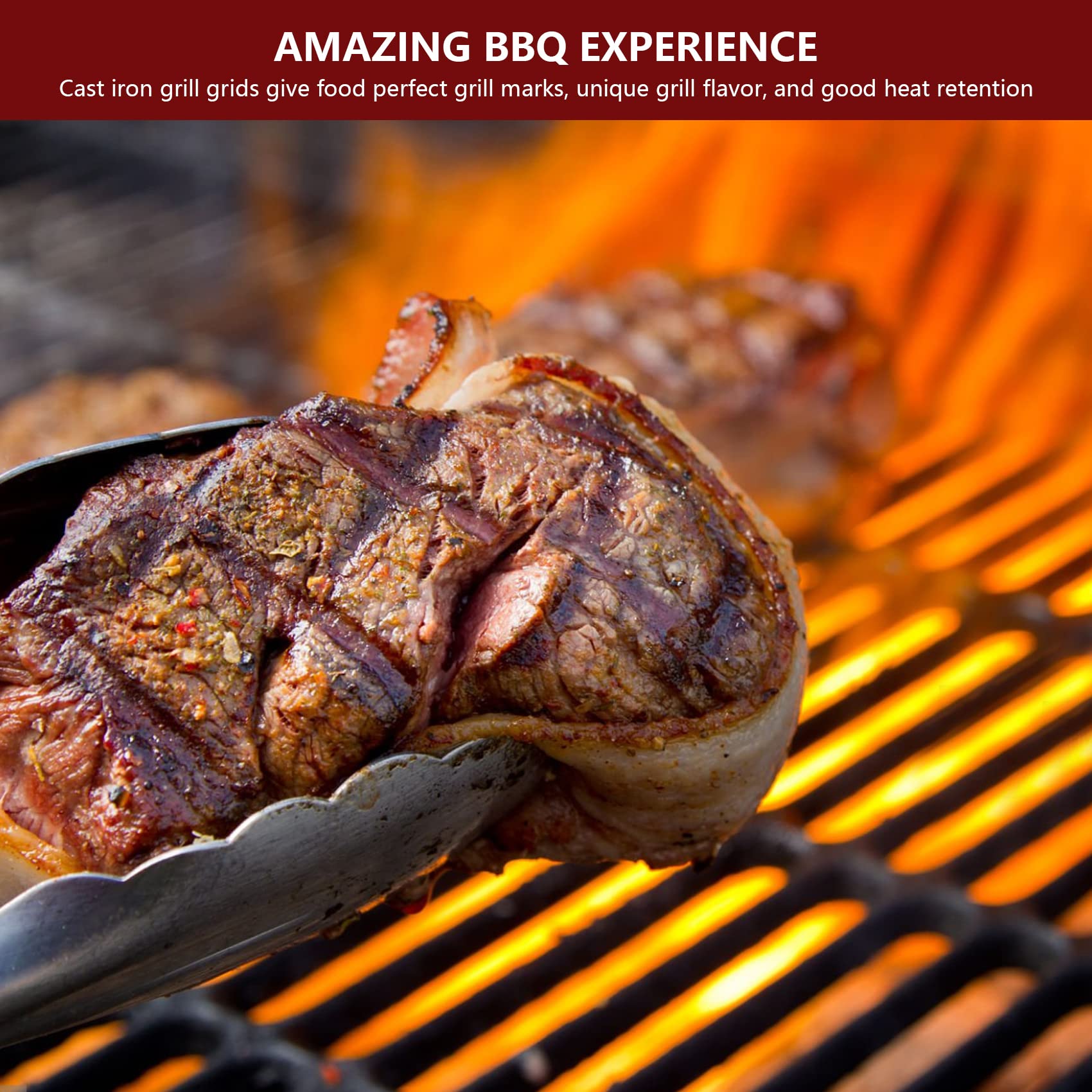Burly Grill Char-Griller king griller compatible grate demonstrating fit