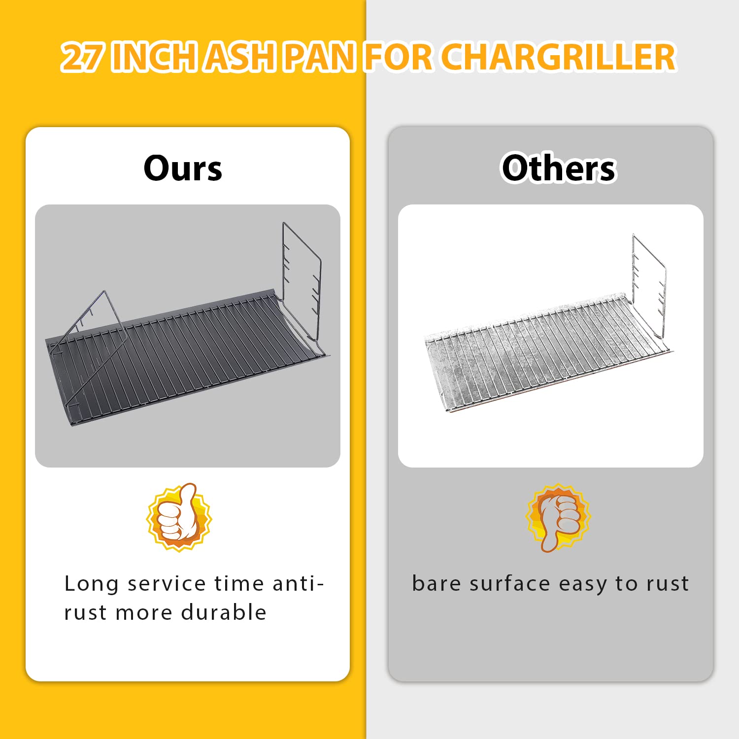 Burly Grill Char-Griller compatibility ensures snug fit across models.