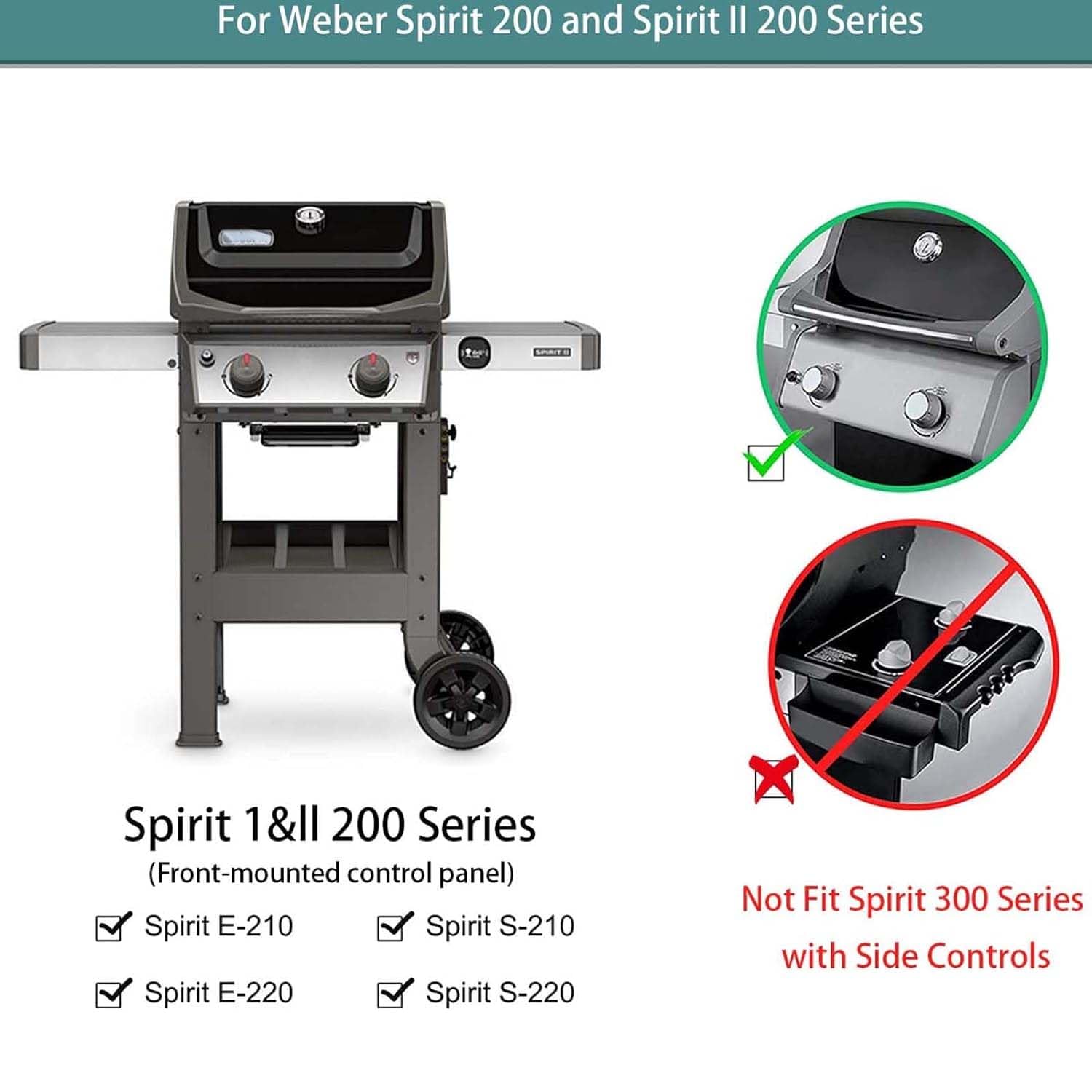 Burly Grill compatible with Weber 7635 for proper fit