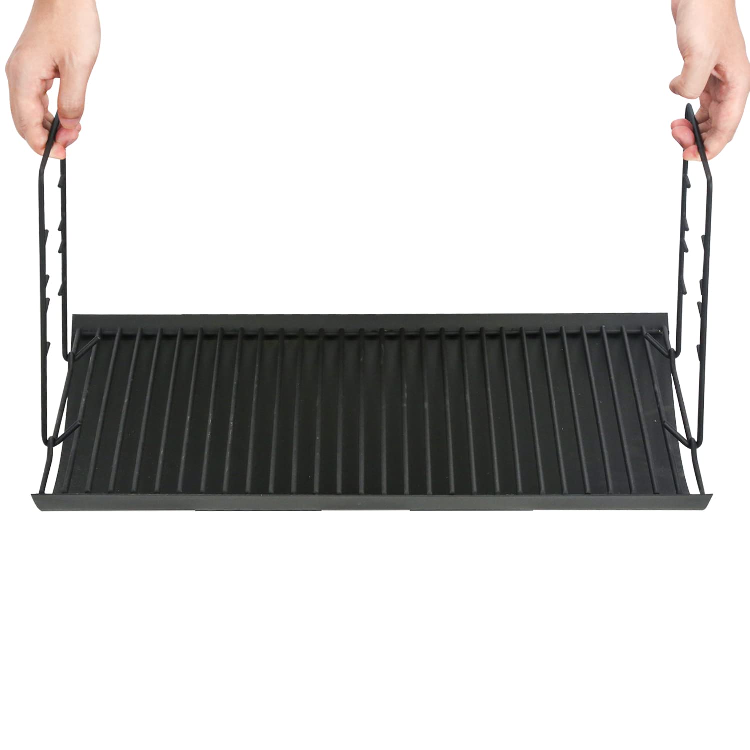 Burly Grill high-temperature coating protects the tray under heat and weather.