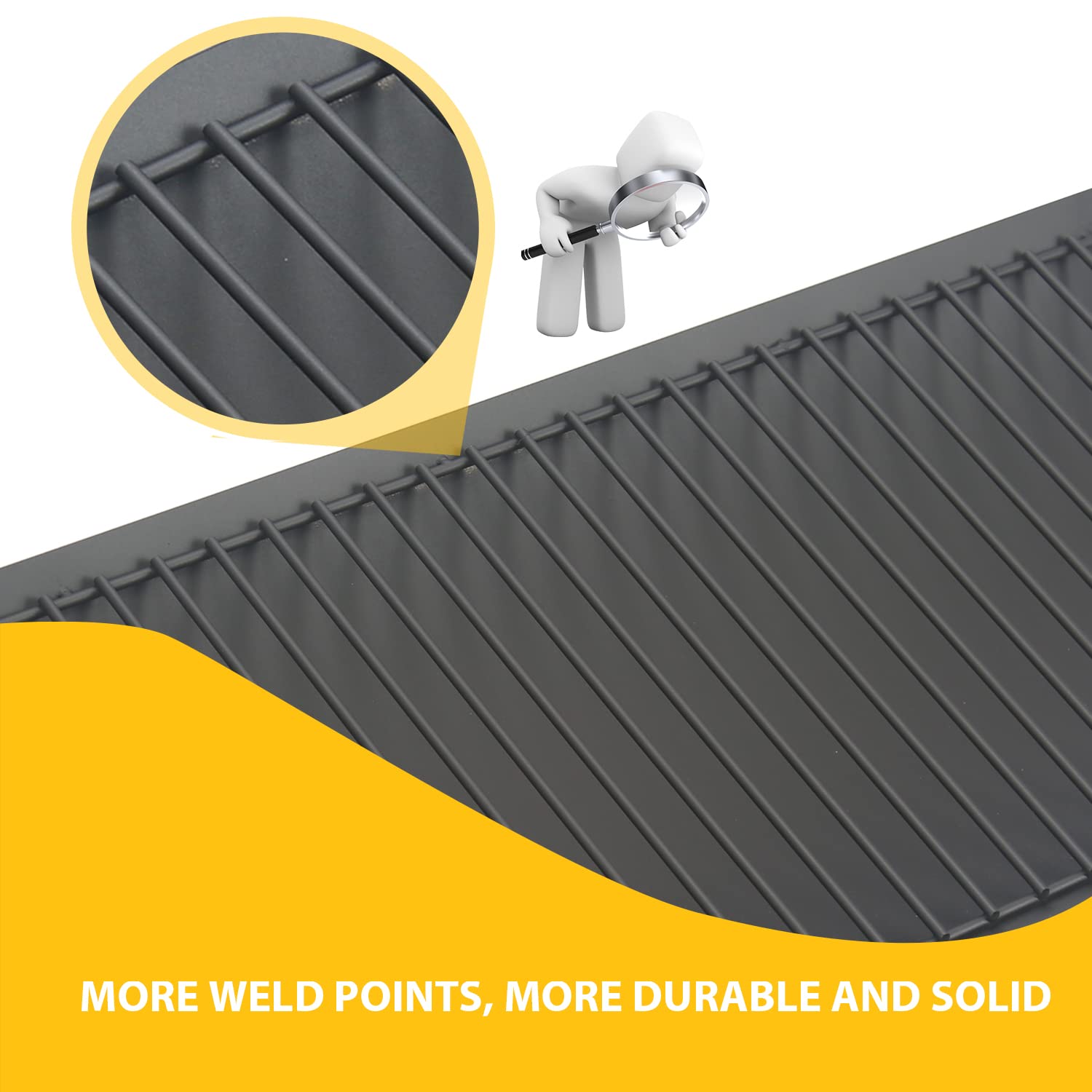 Burly Grill multi-spot welding adds lasting strength to the ash tray.